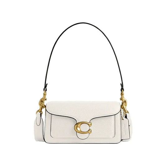 Tabby Shoulder Bag  26 - Brass/Chalk