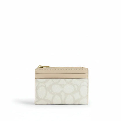 The Signature Card Holder Wallet – Gold/Ivory