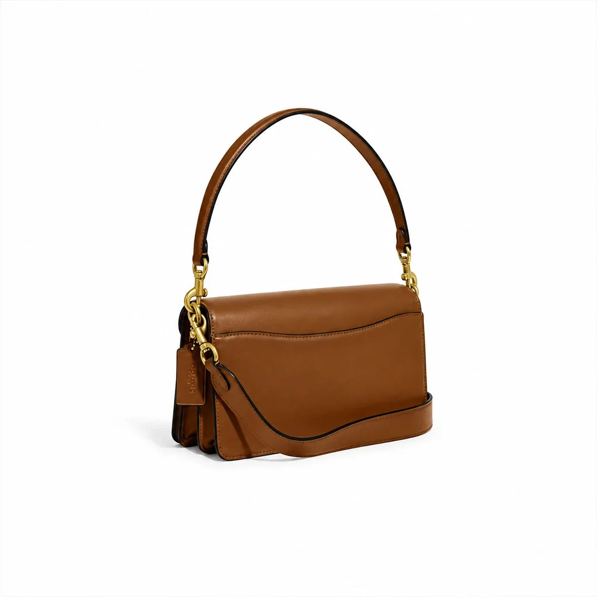 Tabby Schultertasche 26 – Messing/Hellbraun