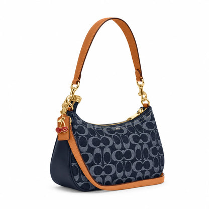 The Teri Shoulder Bag in Denim